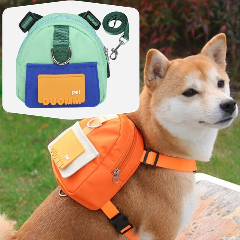 Mochila Para Cachorro Com Guia Peitoral Incluso ™