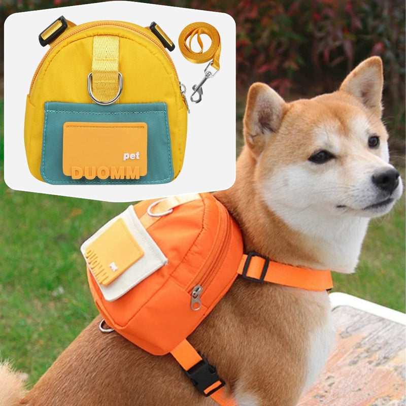 Mochila Para Cachorro Com Guia Peitoral Incluso ™