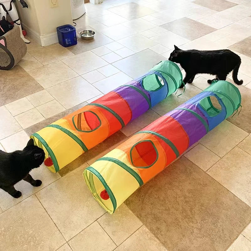 Túnel De Brincadeira Dobrável Para Gatos e Pets ™